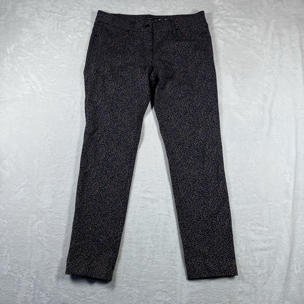 J. McLaughlin Stretch Leggings Pants Size 8 Flat‎ Front All Over Print